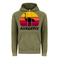 Vintage Olive retro vintage allegedly ostrich Vintage Hoodie - linhVisuals