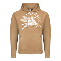 Vintage Camel ivory pegasus Vintage Hoodie - linhVisuals