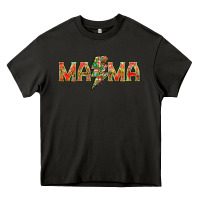 Asphalt Mama christmas lightning bolt mother's day Heavy Core Tee - HowdyJamesFarm