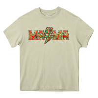 Mossy Mama christmas lightning bolt mother's day Heavy Core Tee - HowdyJamesFarm