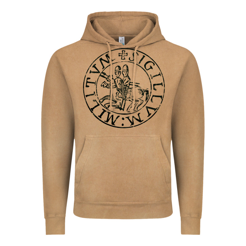 Knights Templar Sigil Vintage Hoodie by linhVisuals | Teevron