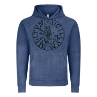 Vintage Denim knights templar sigil Vintage Hoodie - linhVisuals