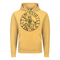 Vintage Mustard knights templar sigil Vintage Hoodie - linhVisuals