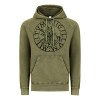 Vintage Olive knights templar sigil Vintage Hoodie - linhVisuals
