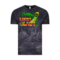 Cloud Black Hey lucky lady flip phone Vintage Tee - FaDigitalArtStudio