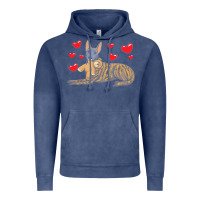 Vintage Denim dutch shepherd dog t  shirt dutch shepherd dog with stuffed animal and Vintage Hoodie - linhVisuals