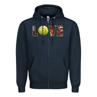 Navy softball love of the game Zipper Hoodie - JahusDesignShop