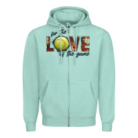 Seafoam softball love of the game Zipper Hoodie - JahusDesignShop