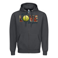 Smoke softball love of the game Zipper Hoodie - JahusDesignShop