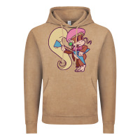 Vintage Coffee cute guitarist dixie kong Vintage Hoodie - linhVisuals