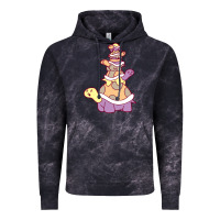 Cloud Black cute turtle stack Vintage Hoodie - linhVisuals