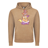 Vintage Coffee cute turtle stack Vintage Hoodie - linhVisuals