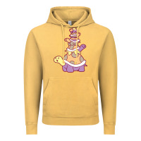 Vintage Mustard cute turtle stack Vintage Hoodie - linhVisuals