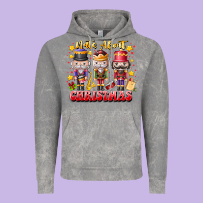 Nuts About Christmas Vintage Hoodie Designed By Cowhidedigitalart