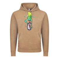 Vintage Coffee dat boi watercolor unicycle frog Vintage Hoodie - linhVisuals