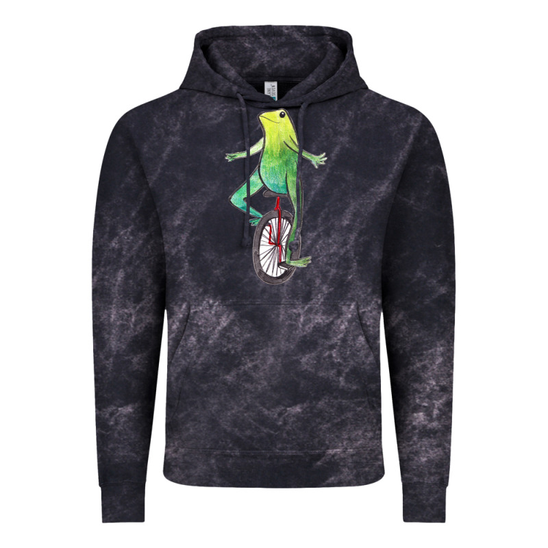 Dat Boi Watercolor Unicycle Frog Vintage Hoodie by linhVisuals | Teevron