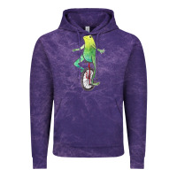 Cloud Purple dat boi watercolor unicycle frog Vintage Hoodie - linhVisuals