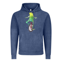 Vintage Denim dat boi watercolor unicycle frog Vintage Hoodie - linhVisuals