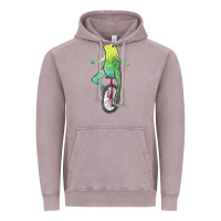 Vintage Zinc dat boi watercolor unicycle frog Vintage Hoodie - linhVisuals