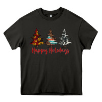 Asphalt happy holidays christmas trees Heavy Core Tee - Jasminsmagicworld