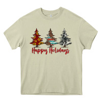 Mossy happy holidays christmas trees Heavy Core Tee - Jasminsmagicworld