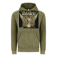 Vintage Olive Blackberry Smoke Vintage Hoodie - linhVisuals