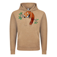 Vintage Coffee red panda sleeping Vintage Hoodie - linhVisuals