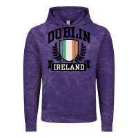 Cloud Purple dublin ireland Vintage Hoodie - linhVisuals