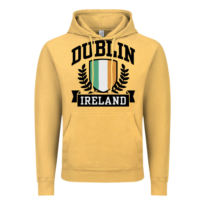Dublin Ireland Vintage Hoodie by linhVisuals | Teevron
