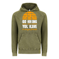 Vintage Olive hiking t  shirt go hiking Vintage Hoodie - linhVisuals