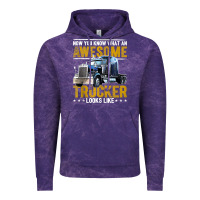 Cloud Purple awesome trucker big rig semi trailer truck driver gift men tank top Vintage Hoodie - linhVisuals