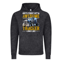 Vintage Black awesome trucker big rig semi trailer truck driver gift men tank top Vintage Hoodie - linhVisuals