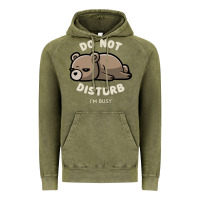 Vintage Olive do not disturb i'm busy funny lazy gift Vintage Hoodie - linhVisuals