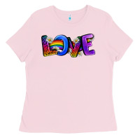Bubblegum Pink Western Love LGBTQ+ Ladies Tee - BundleAndBundleShop
