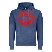 Vintage Denim cartel de santa Vintage Hoodie - linhVisuals