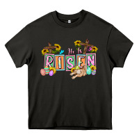 Asphalt He is risen Easter  Easter Day Heavy Core Tee - CowGirlArtShop