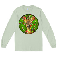 Matcha red brocket deer christmas Long Sleeve Tee - LillyAllenDesigns
