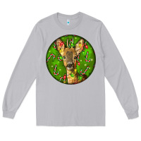 Moon Dust red brocket deer christmas Long Sleeve Tee - LillyAllenDesigns