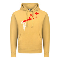 Vintage Mustard banksy Vintage Hoodie - linhVisuals