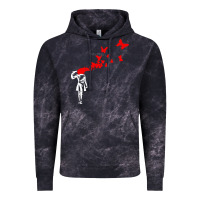 Cloud Black banksy Vintage Hoodie - linhVisuals