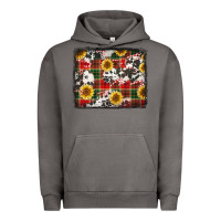 Pigment Tornado cowhide sunflowers candy canes Christmas background Urban Hoodie - Jasminsmagicworld