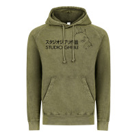 Vintage Olive studio ghibli3 Vintage Hoodie - linhVisuals