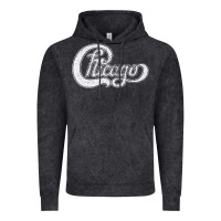 Vintage Black chicago retro styled faded design Vintage Hoodie - linhVisuals