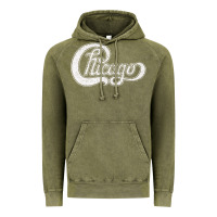 Vintage Olive chicago retro styled faded design Vintage Hoodie - linhVisuals