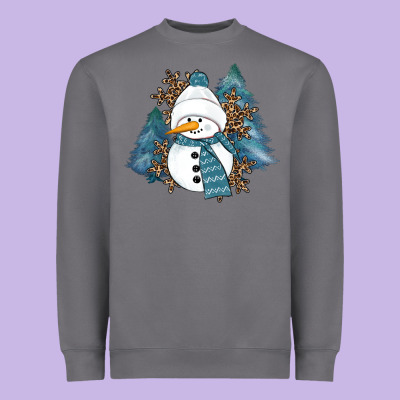 Snowman Winter Heavyweight Sweatshirt Designed By Ranaportraitstore