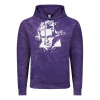 Cloud Purple beethoven Vintage Hoodie - linhVisuals