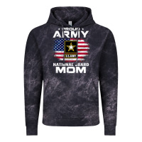 Cloud Black proud army national guard mom with american flag gift pullover hoodie Vintage Hoodie - linhVisuals