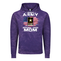 Cloud Purple proud army national guard mom with american flag gift pullover hoodie Vintage Hoodie - linhVisuals