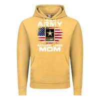 Vintage Mustard proud army national guard mom with american flag gift pullover hoodie Vintage Hoodie - linhVisuals