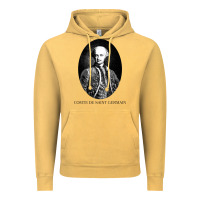 Vintage Mustard comte de saint germain occultist philosopher Vintage Hoodie - linhVisuals
